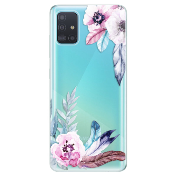 Odolné silikonové pouzdro iSaprio - Flower Pattern 04 na mobil Samsung Galaxy A51 (Silikonový odolný kryt, obal, pouzdro iSaprio - Flower Pattern 04 na mobilní telefon Samsung Galaxy A51)