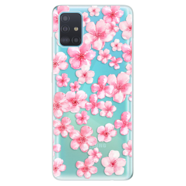 Odolné silikonové pouzdro iSaprio - Flower Pattern 05 na mobil Samsung Galaxy A51 (Silikonový odolný kryt, obal, pouzdro iSaprio - Flower Pattern 05 na mobilní telefon Samsung Galaxy A51)