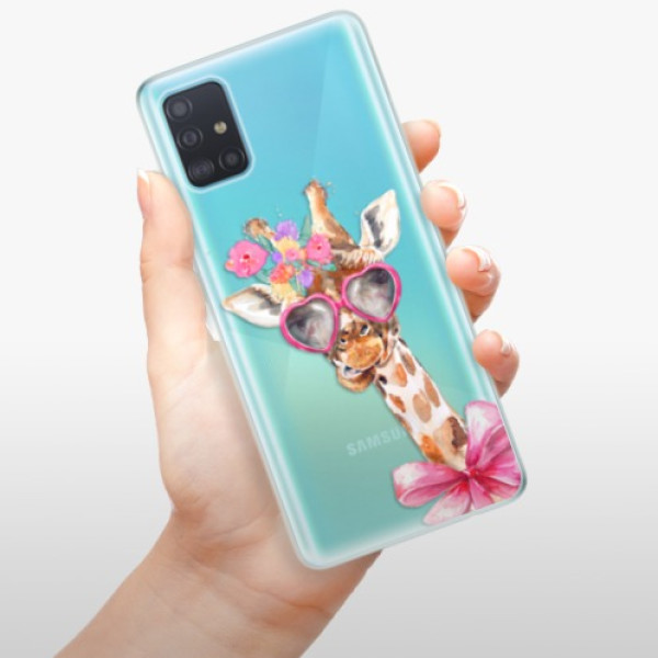 Silikonové pouzdro iSaprio - Samsung Galaxy A51 - Lady Giraffe
