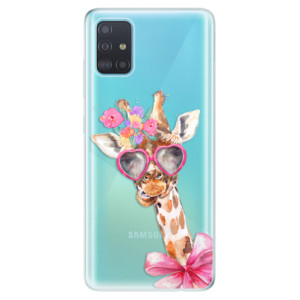 Silikonové pouzdro iSaprio - Samsung Galaxy A51 - Lady Giraffe
