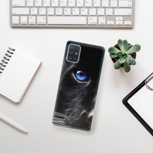 Silikonové pouzdro iSaprio - Samsung Galaxy A51 - Black Puma