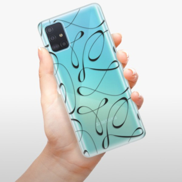 Silikonové pouzdro iSaprio - Samsung Galaxy A51 - Fancy black