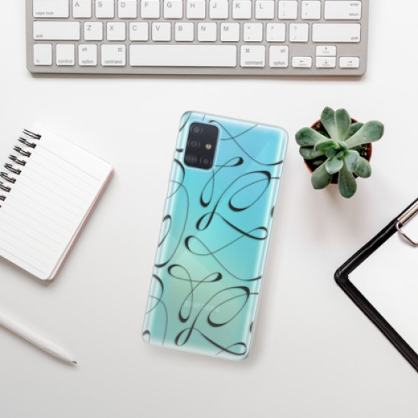 Silikonové pouzdro iSaprio - Samsung Galaxy A51 - Fancy black