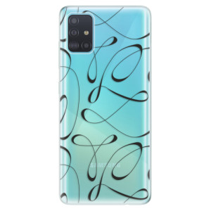 Silikonové pouzdro iSaprio - Samsung Galaxy A51 - Fancy black