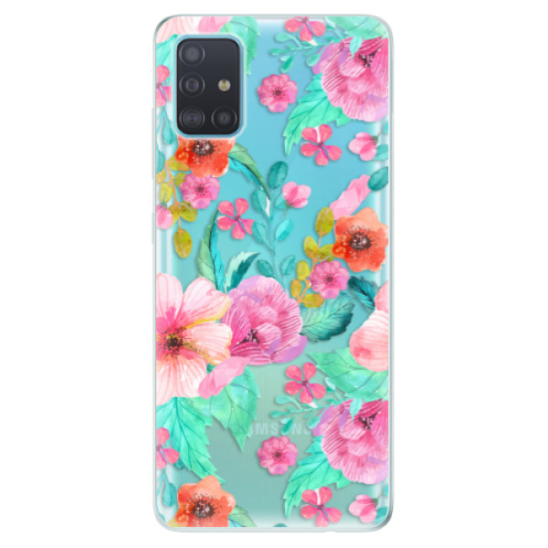 Odolné silikonové pouzdro iSaprio - Flower Pattern 01 - Samsung Galaxy A51