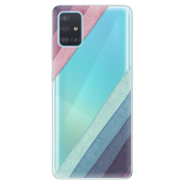 Odolné silikonové pouzdro iSaprio - Glitter Stripes 01 na mobil Samsung Galaxy A51 (Silikonový odolný kryt, obal, pouzdro iSaprio - Glitter Stripes 01 na mobilní telefon Samsung Galaxy A51)