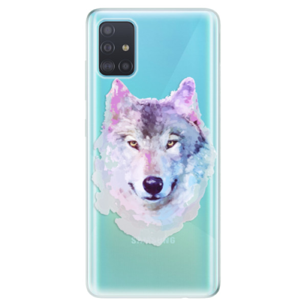 Odolné silikonové pouzdro iSaprio - Wolf 01 na mobil Samsung Galaxy A51 (Silikonový odolný kryt, obal, pouzdro iSaprio - Wolf 01 na mobilní telefon Samsung Galaxy A51)