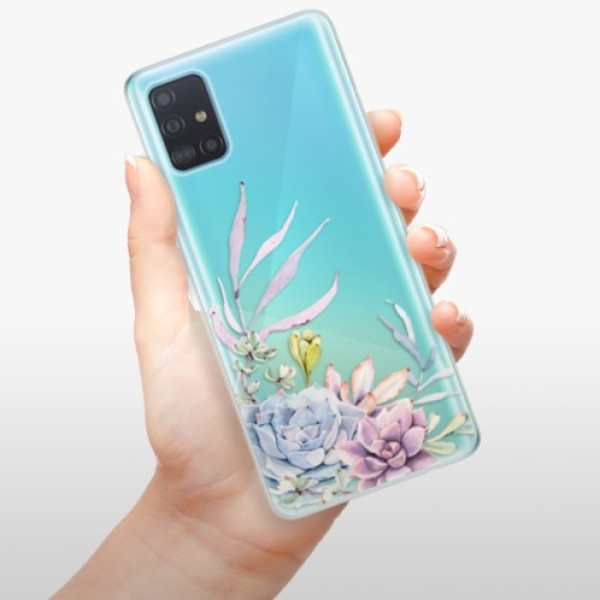 Silikonové pouzdro iSaprio - Samsung Galaxy A51 - Succulent 01