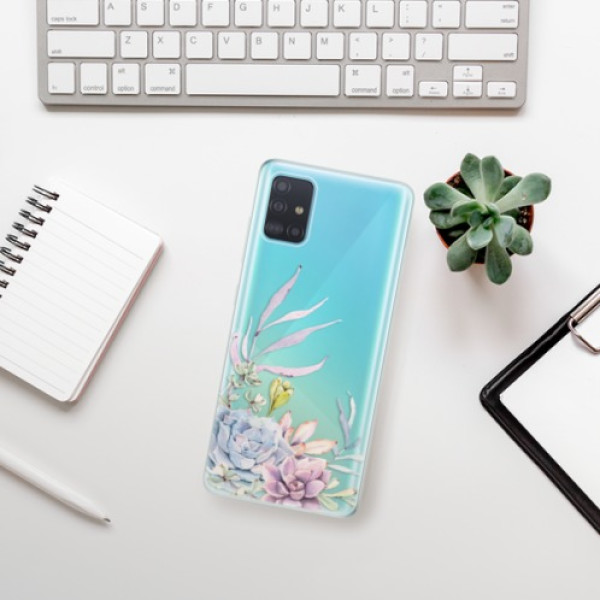 Silikonové pouzdro iSaprio - Samsung Galaxy A51 - Succulent 01