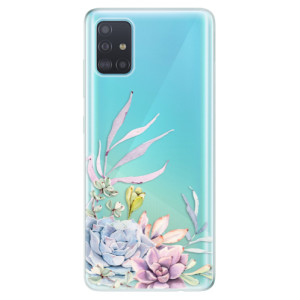 Silikonové pouzdro iSaprio - Samsung Galaxy A51 - Succulent 01