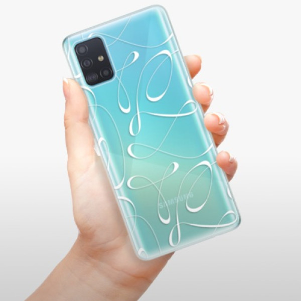 Silikonové pouzdro iSaprio - Samsung Galaxy A51 - Fancy white