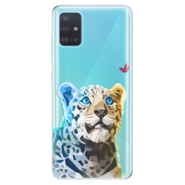 Odolné silikonové pouzdro iSaprio - Leopard With Butterfly - Samsung Galaxy A51