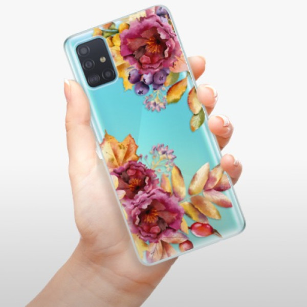 Silikonové pouzdro iSaprio - Samsung Galaxy A51 - Fall Flowers