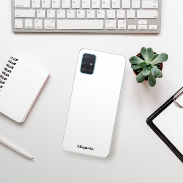 Silikonové pouzdro iSaprio - Samsung Galaxy A51 - 4Pure bílé