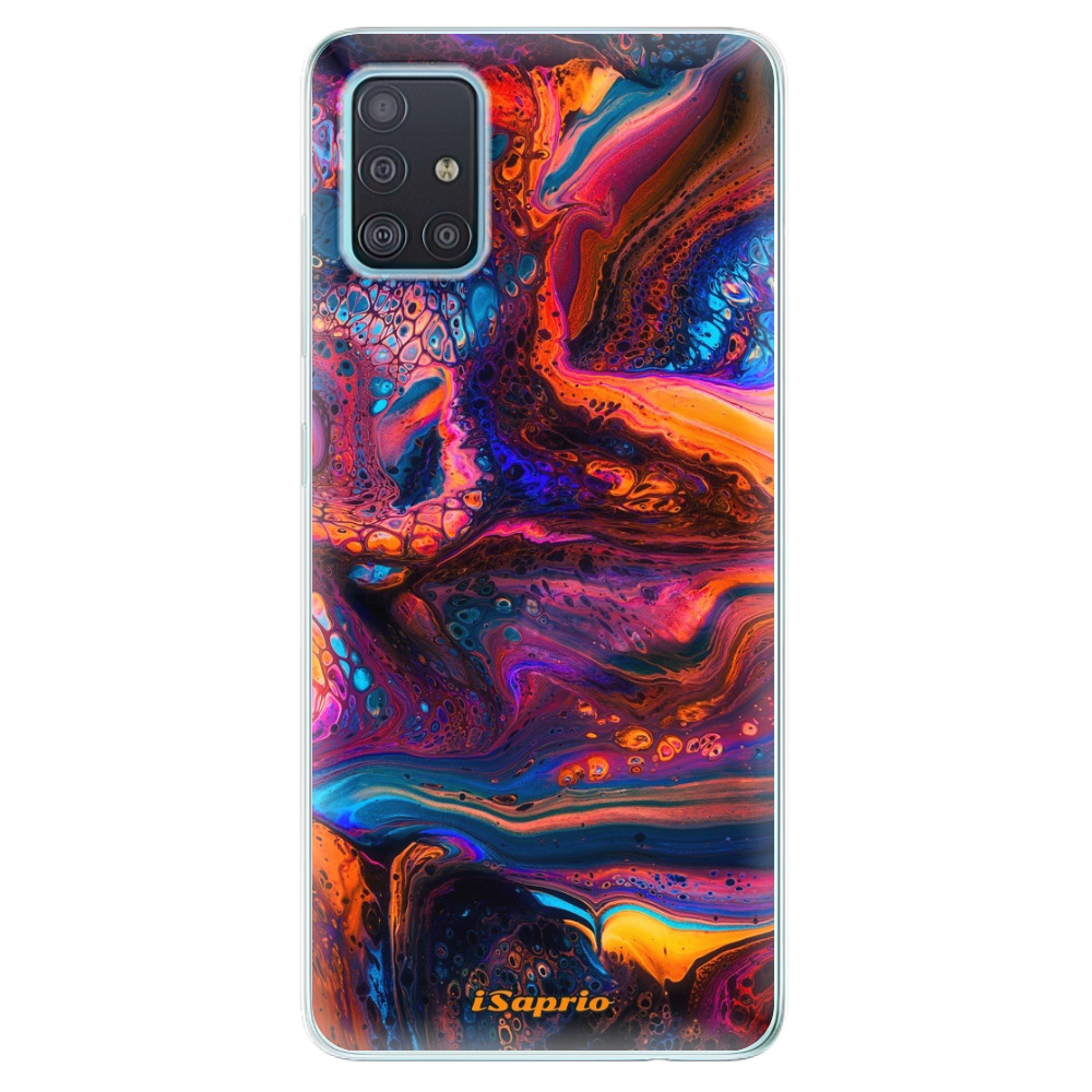 Odolné silikonové pouzdro iSaprio - Abstract Paint 02 - Samsung Galaxy A51
