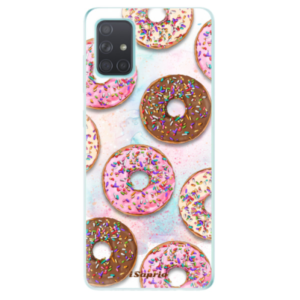 Odolné silikonové pouzdro iSaprio - Donuts 11 na mobil Samsung Galaxy A71 (Silikonový odolný kryt, obal, pouzdro iSaprio - Donuts 11 na mobilní telefon Samsung Galaxy A71)