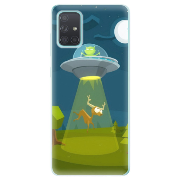 Odolné silikonové pouzdro iSaprio - Alien 01 na mobil Samsung Galaxy A71 (Silikonový odolný kryt, obal, pouzdro iSaprio - Alien 01 na mobilní telefon Samsung Galaxy A71)