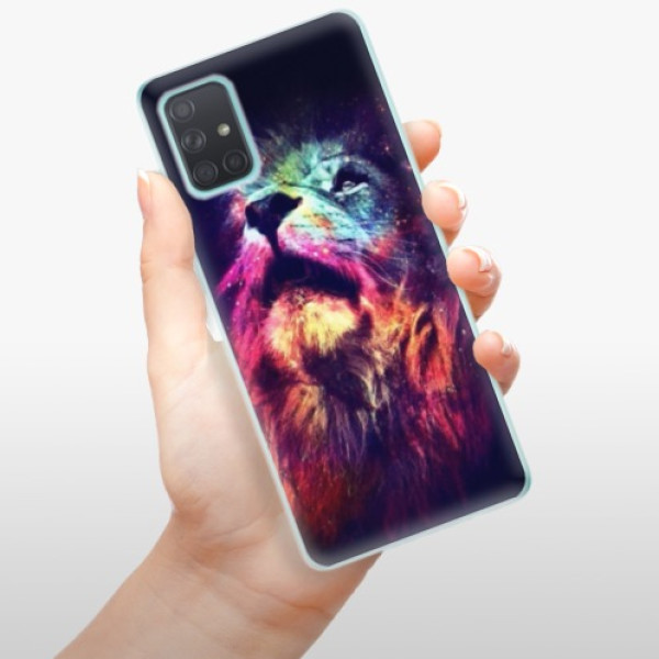 Silikonové pouzdro iSaprio - Samsung Galaxy A71 - Lion in Colors