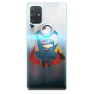 Silikonové pouzdro iSaprio - Samsung Galaxy A71 - Mimons Superman 02