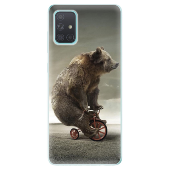 Odolné silikonové pouzdro iSaprio - Bear 01 na mobil Samsung Galaxy A71 (Silikonový odolný kryt, obal, pouzdro iSaprio - Bear 01 na mobilní telefon Samsung Galaxy A71)