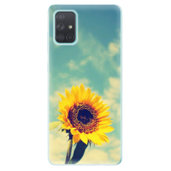 Odolné silikonové pouzdro iSaprio - Sunflower 01 - Samsung Galaxy A71