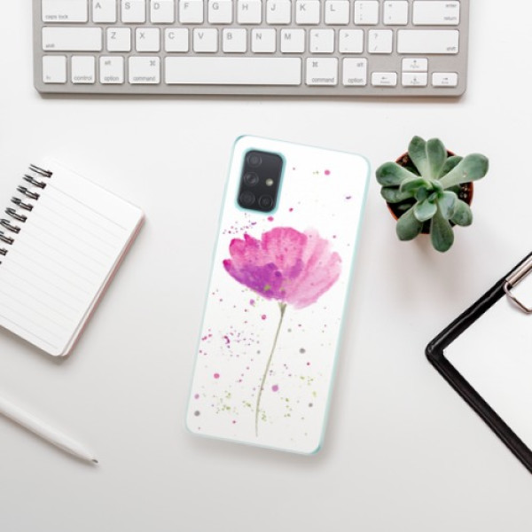 Silikonové pouzdro iSaprio - Samsung Galaxy A71 - Poppies