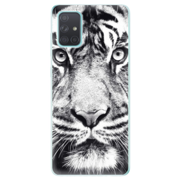 Odolné silikonové pouzdro iSaprio - Tiger Face na mobil Samsung Galaxy A71 (Silikonový odolný kryt, obal, pouzdro iSaprio - Tiger Face na mobilní telefon Samsung Galaxy A71)