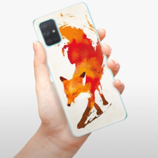 Silikonové pouzdro iSaprio - Samsung Galaxy A71 - Fast Fox