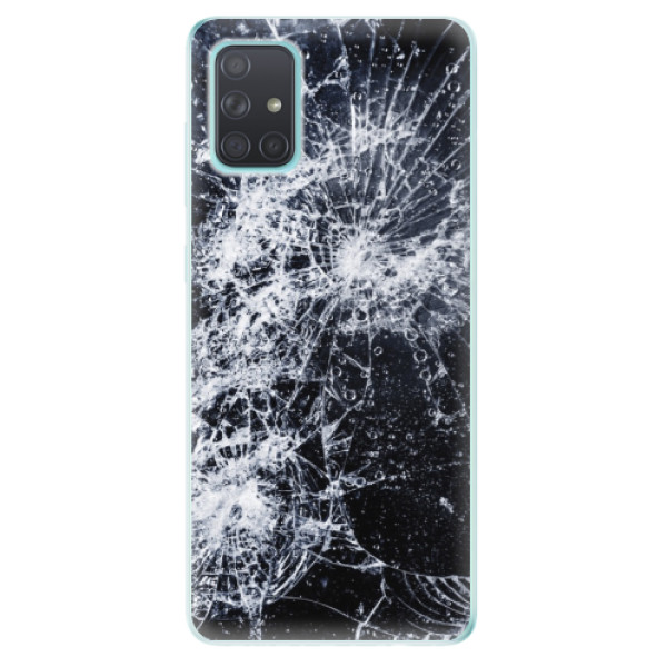 Odolné silikonové pouzdro iSaprio - Cracked - Samsung Galaxy A71