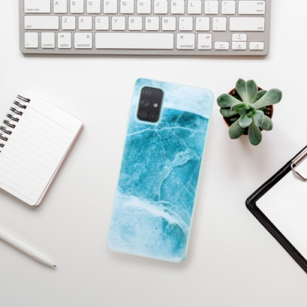 Silikonové pouzdro iSaprio - Samsung Galaxy A71 - Blue Marble