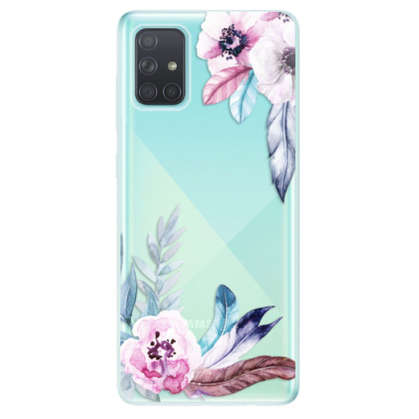 Odolné silikonové pouzdro iSaprio - Flower Pattern 04 na mobil Samsung Galaxy A71 (Silikonový odolný kryt, obal, pouzdro iSaprio - Flower Pattern 04 na mobilní telefon Samsung Galaxy A71)