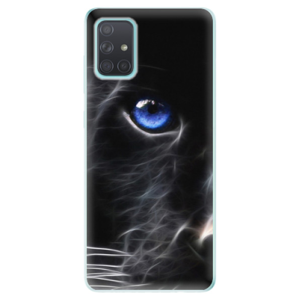 Odolné silikonové pouzdro iSaprio - Black Puma na mobil Samsung Galaxy A71 (Silikonový odolný kryt, obal, pouzdro iSaprio - Black Puma na mobilní telefon Samsung Galaxy A71)