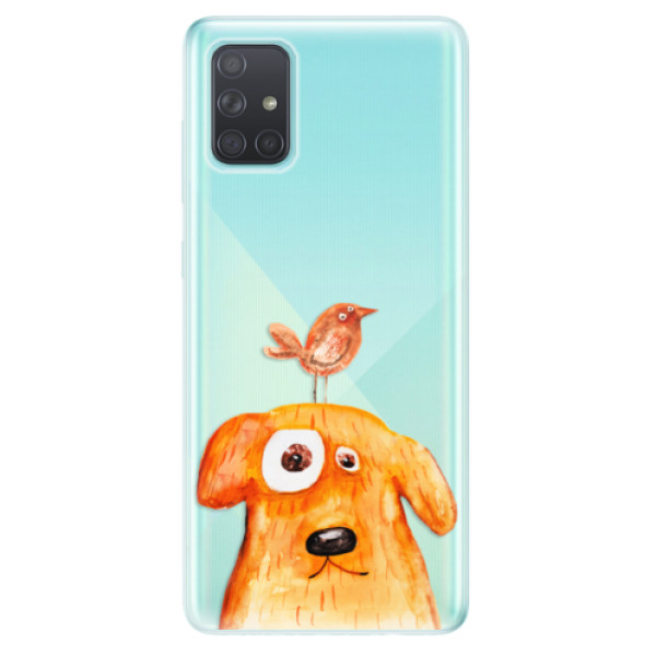 Odolné silikonové pouzdro iSaprio - Dog And Bird na mobil Samsung Galaxy A71 (Silikonový odolný kryt, obal, pouzdro iSaprio - Dog And Bird na mobilní telefon Samsung Galaxy A71)