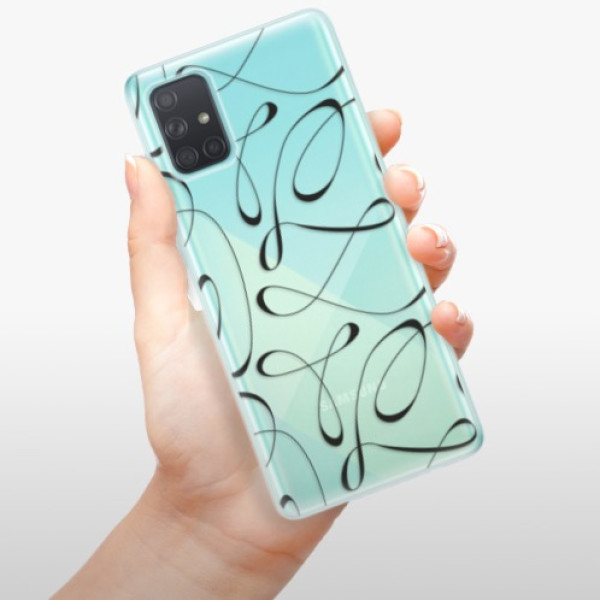 Silikonové pouzdro iSaprio - Samsung Galaxy A71 - Fancy black