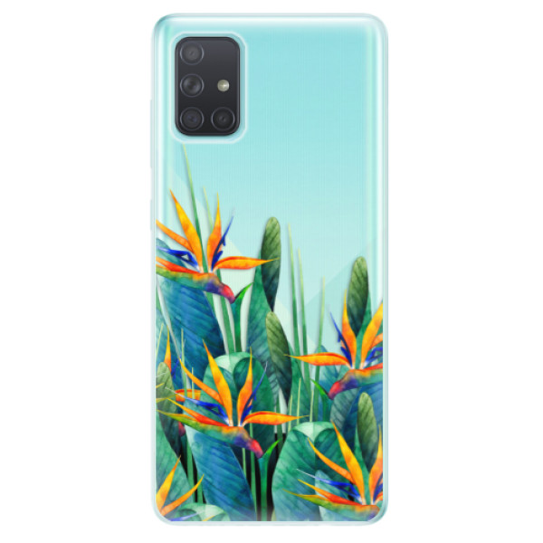 Odolné silikonové pouzdro iSaprio - Exotic Flowers - Samsung Galaxy A71
