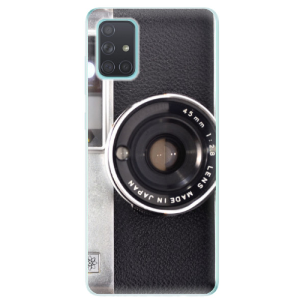 Odolné silikonové pouzdro iSaprio - Vintage Camera 01 na mobil Samsung Galaxy A71 (Silikonový odolný kryt, obal, pouzdro iSaprio - Vintage Camera 01 na mobilní telefon Samsung Galaxy A71)