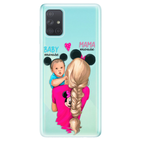 Odolné silikonové pouzdro iSaprio - Mama Mouse Blonde and Boy na mobil Samsung Galaxy A71