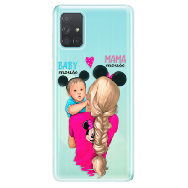 Odolné silikonové pouzdro iSaprio - Mama Mouse Blonde and Boy na mobil Samsung Galaxy A71 (Silikonový odolný kryt, obal, pouzdro iSaprio - Mama Mouse Blonde and Boy na mobilní telefon Samsung Galaxy A71)