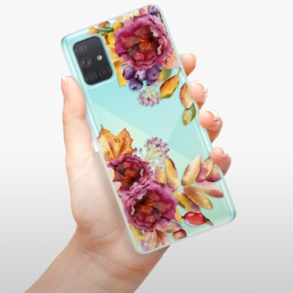 Silikonové pouzdro iSaprio - Samsung Galaxy A71 - Fall Flowers