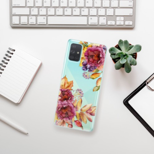 Silikonové pouzdro iSaprio - Samsung Galaxy A71 - Fall Flowers