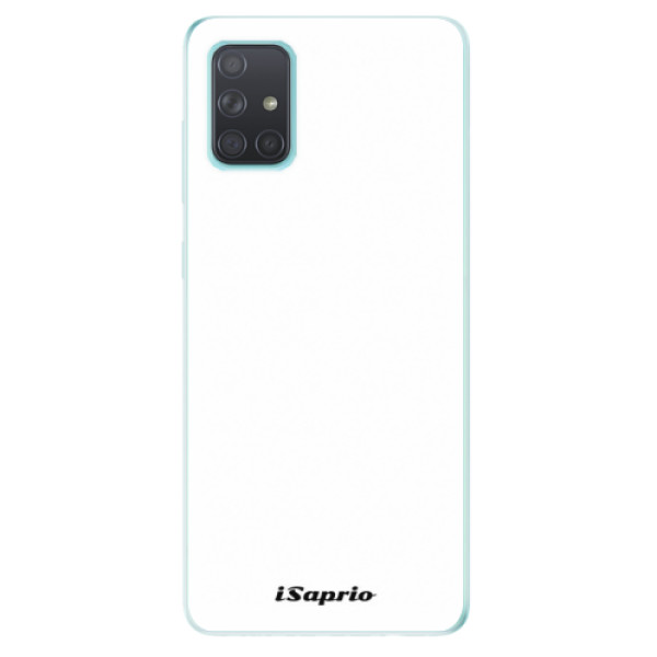 Odolné silikonové pouzdro iSaprio - 4Pure - bílé na mobil Samsung Galaxy A71 (Silikonový odolný kryt, obal, pouzdro iSaprio - 4Pure - bílé na mobilní telefon Samsung Galaxy A71)