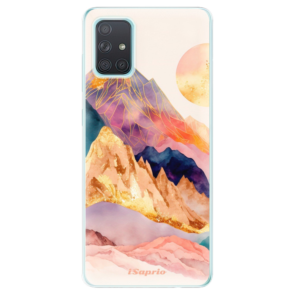 Odolné silikonové pouzdro iSaprio - Abstract Mountains - Samsung Galaxy A71