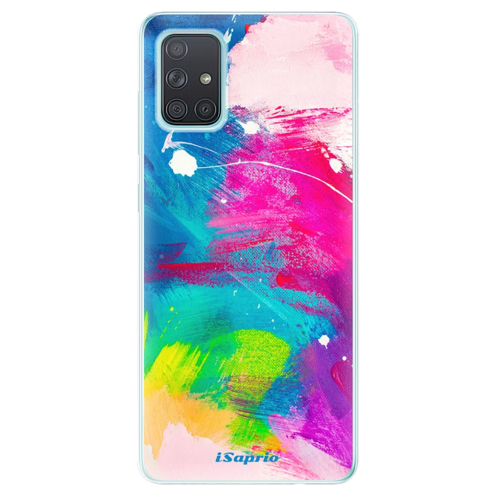 Odolné silikonové pouzdro iSaprio - Abstract Paint 03 - Samsung Galaxy A71