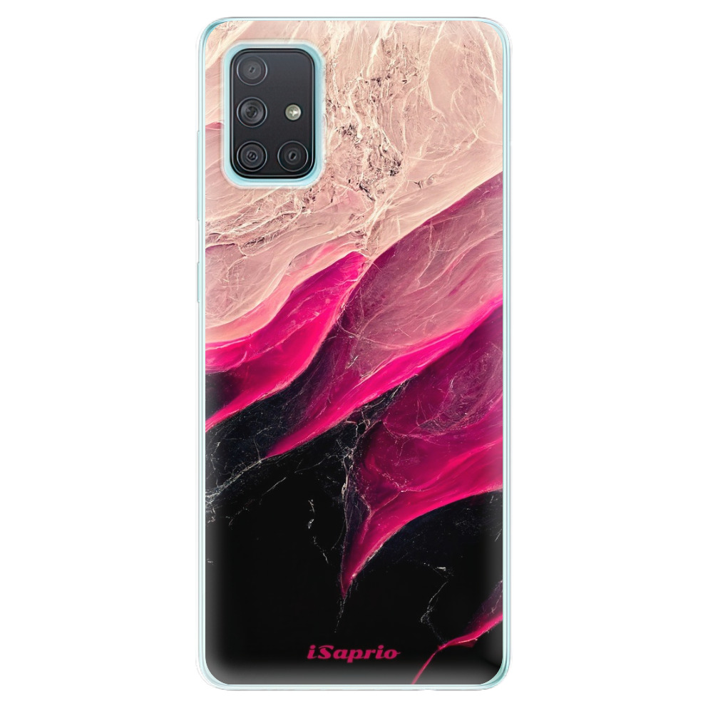 Odolné silikonové pouzdro iSaprio - Black and Pink - Samsung Galaxy A71