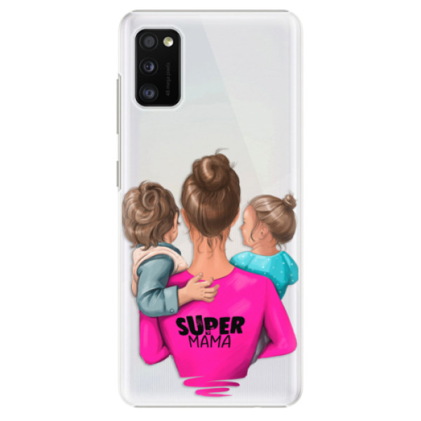 Plastové pouzdro iSaprio - Super Mama - Boy and Girl - Samsung Galaxy A41