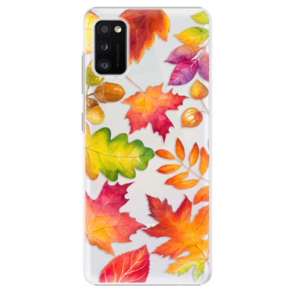 Levně Plastové pouzdro iSaprio - Autumn Leaves 01 - Samsung Galaxy A41
