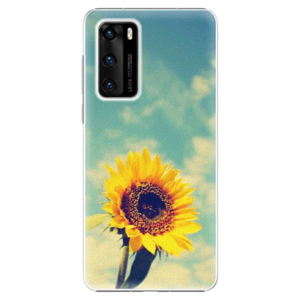 Plastové pouzdro iSaprio - Sunflower 01 - Huawei P40