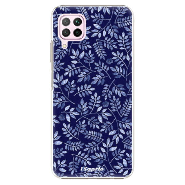 Plastové pouzdro iSaprio - Blue Leaves 05 - na mobil Huawei P40 Lite (Plastový, kryt, obal pouzdro iSaprio - Blue Leaves 05 - na mobilní telefon Huawei P40 Lite)