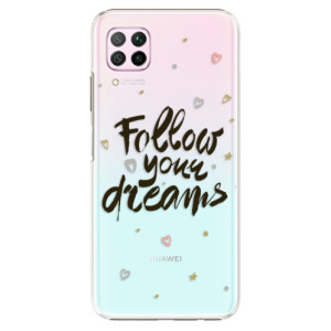 Plastové pouzdro iSaprio - Follow Your Dreams - black - na mobil Huawei P40 Lite