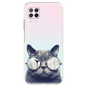 Plastové pouzdro iSaprio - Crazy Cat 01 - na mobil Huawei P40 Lite